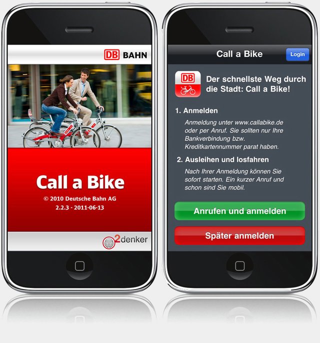 Deutsche Bahn - Call a Bike App